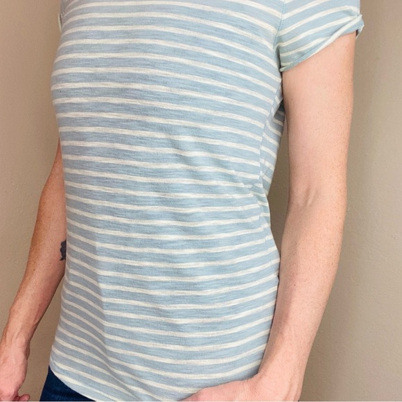 We The Free Blue & White Stripe Basic Tee - Picture 5 of 6